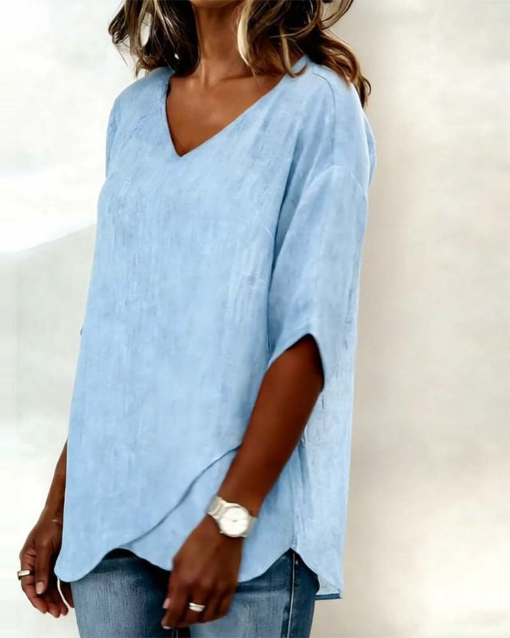 Donna | Irregular Scollo a V Top