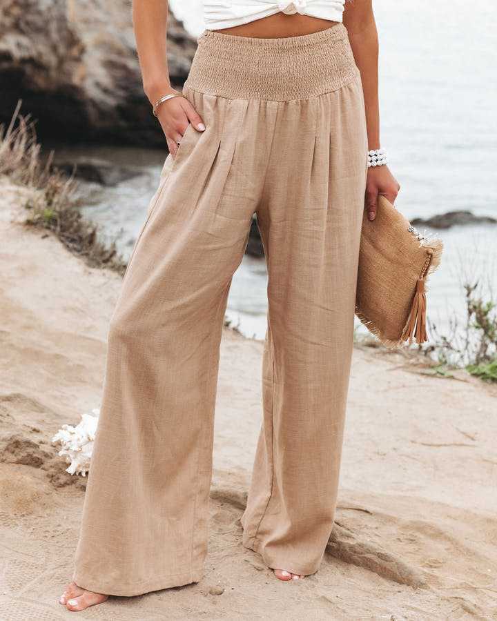 Rhona | Coastal Gamba Larga Spiaggia Pantaloni
