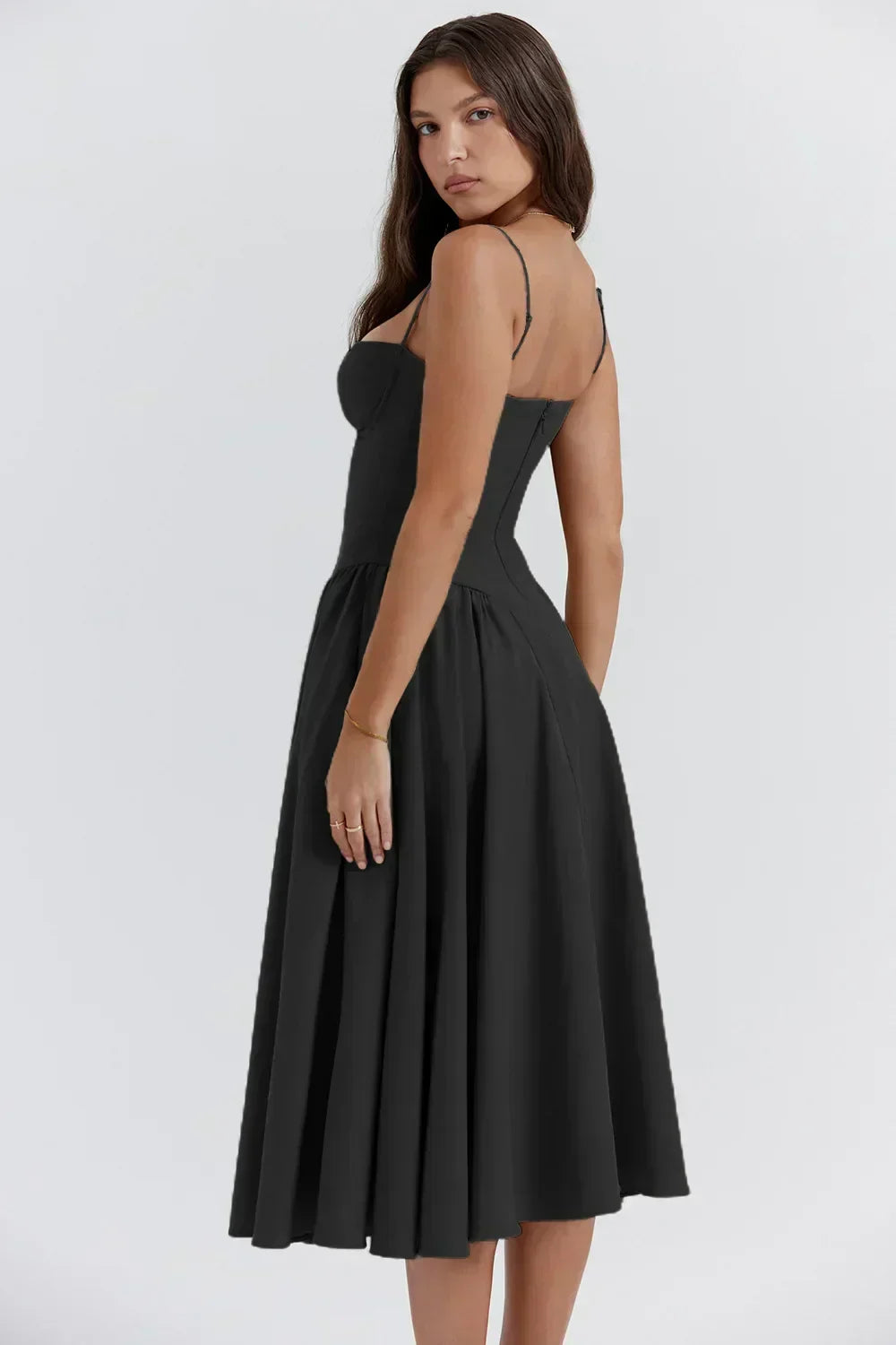 Calliope | Abito Midi con Bustier e Linea ad A