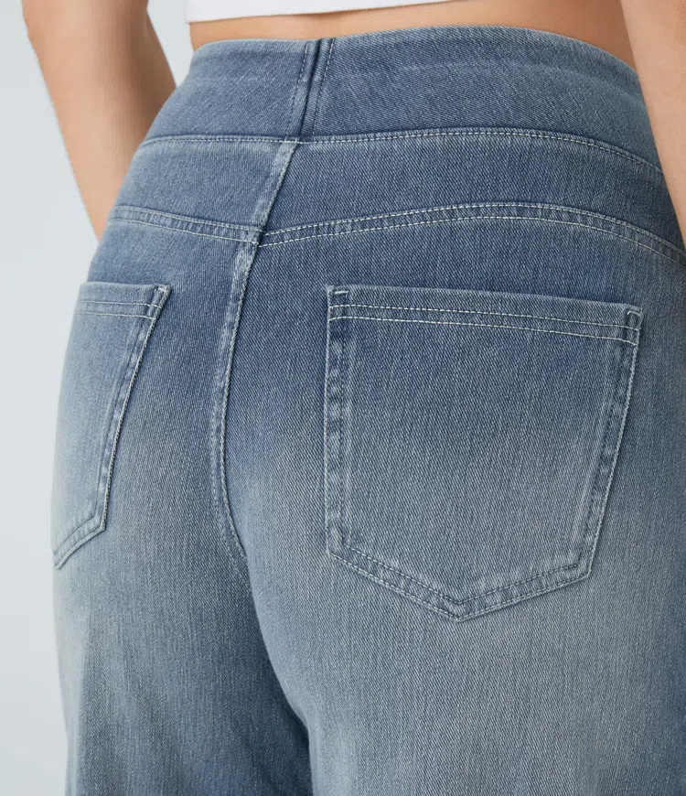 Tully | Elegante Gamba Larga Palazzo Pantaloni for Women