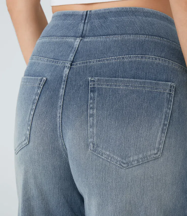 Tully | Elegante Gamba Larga Palazzo Pantaloni for Women
