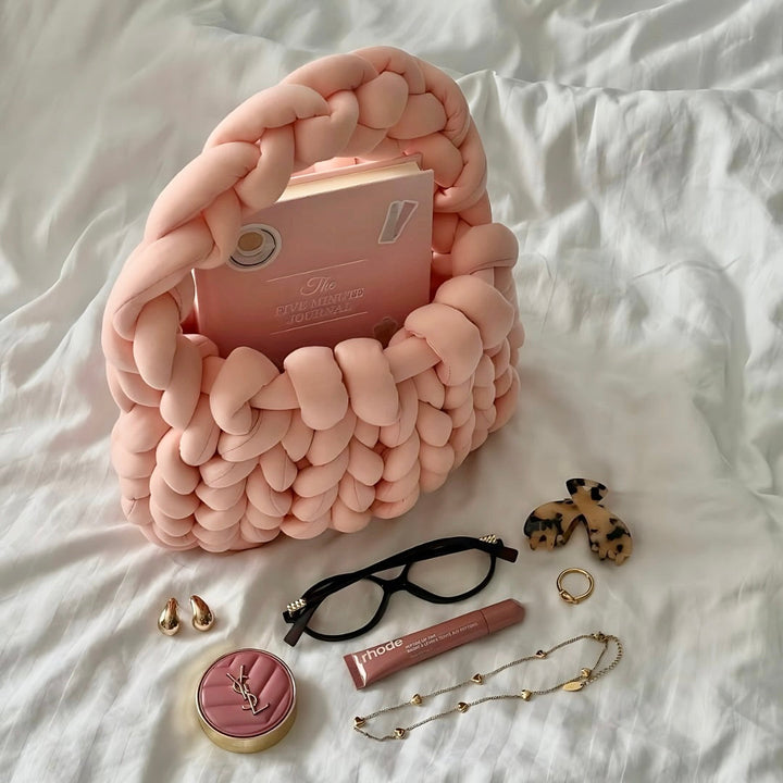 Camille | Dusty Rosa Chunky Maglia Borsa
