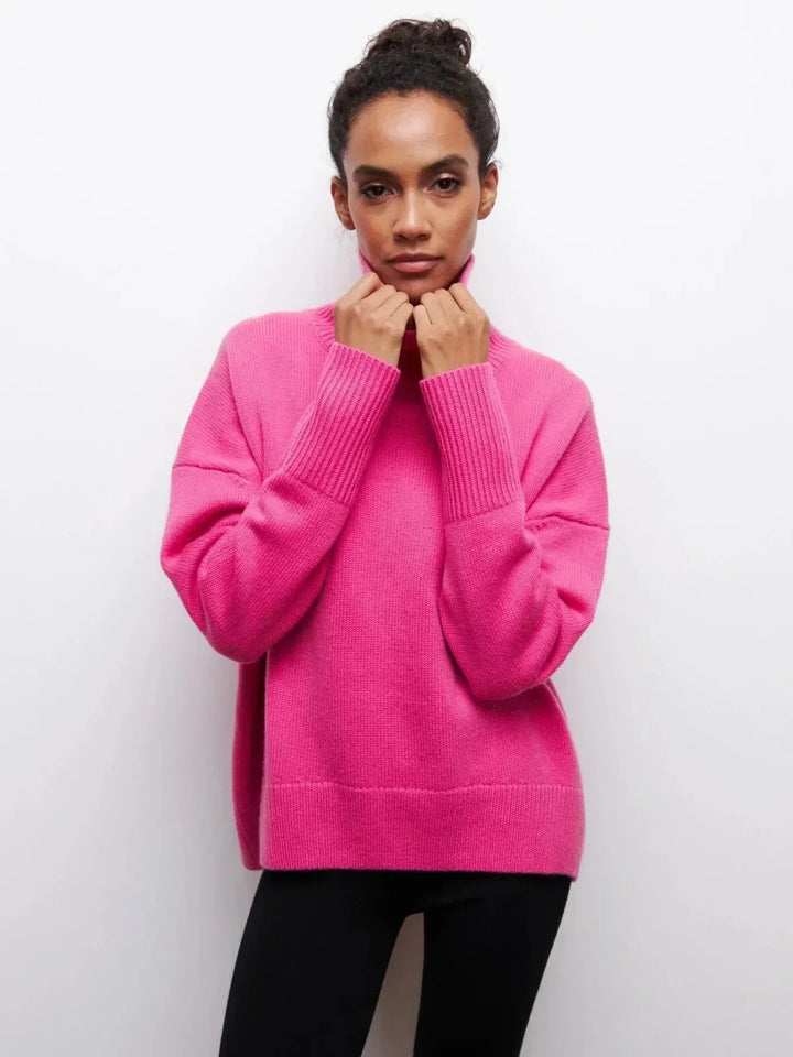 Cittra | Oversize a Coste Turtleneck Maglione