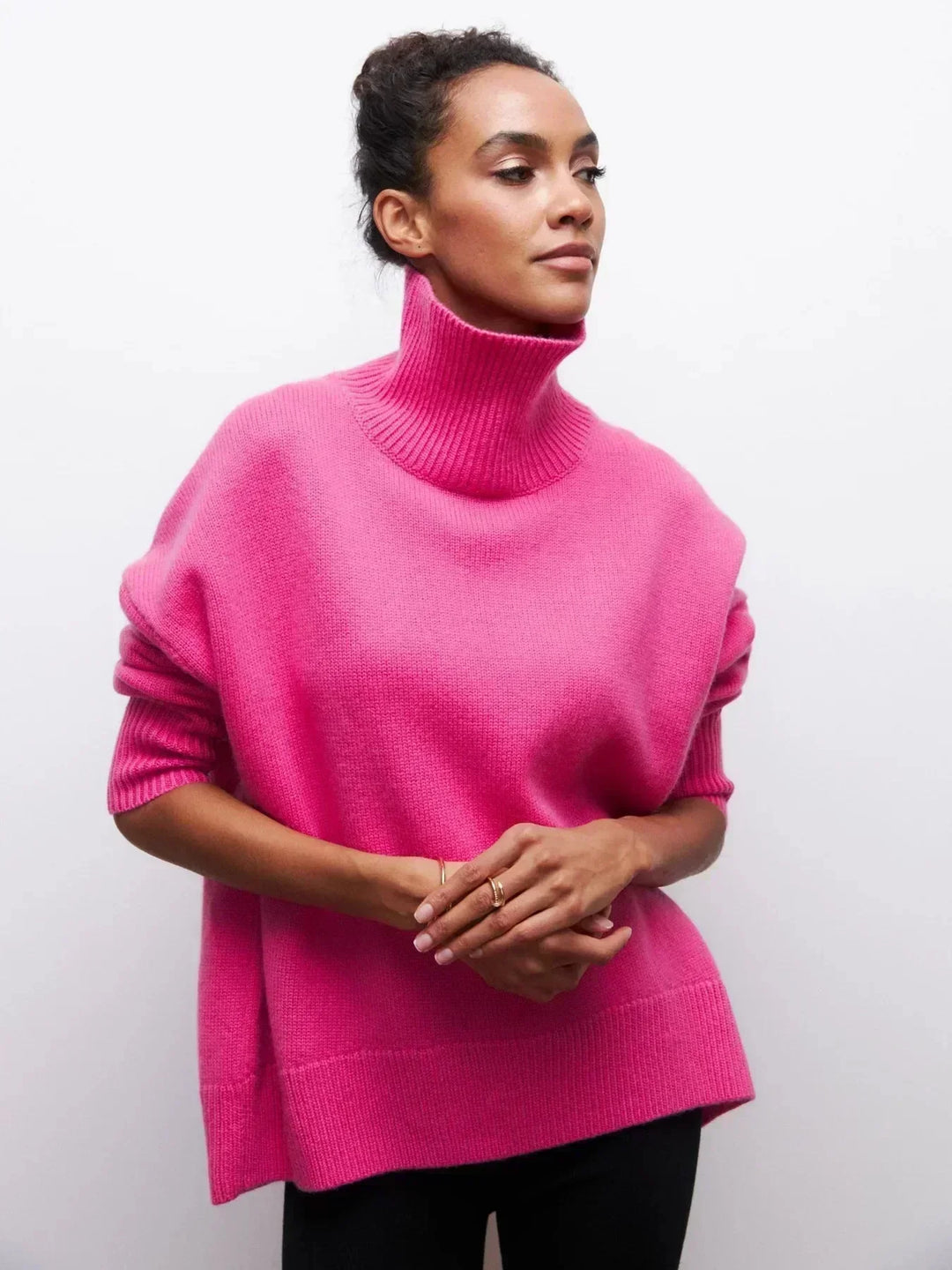 Cittra | Oversize a Coste Turtleneck Maglione