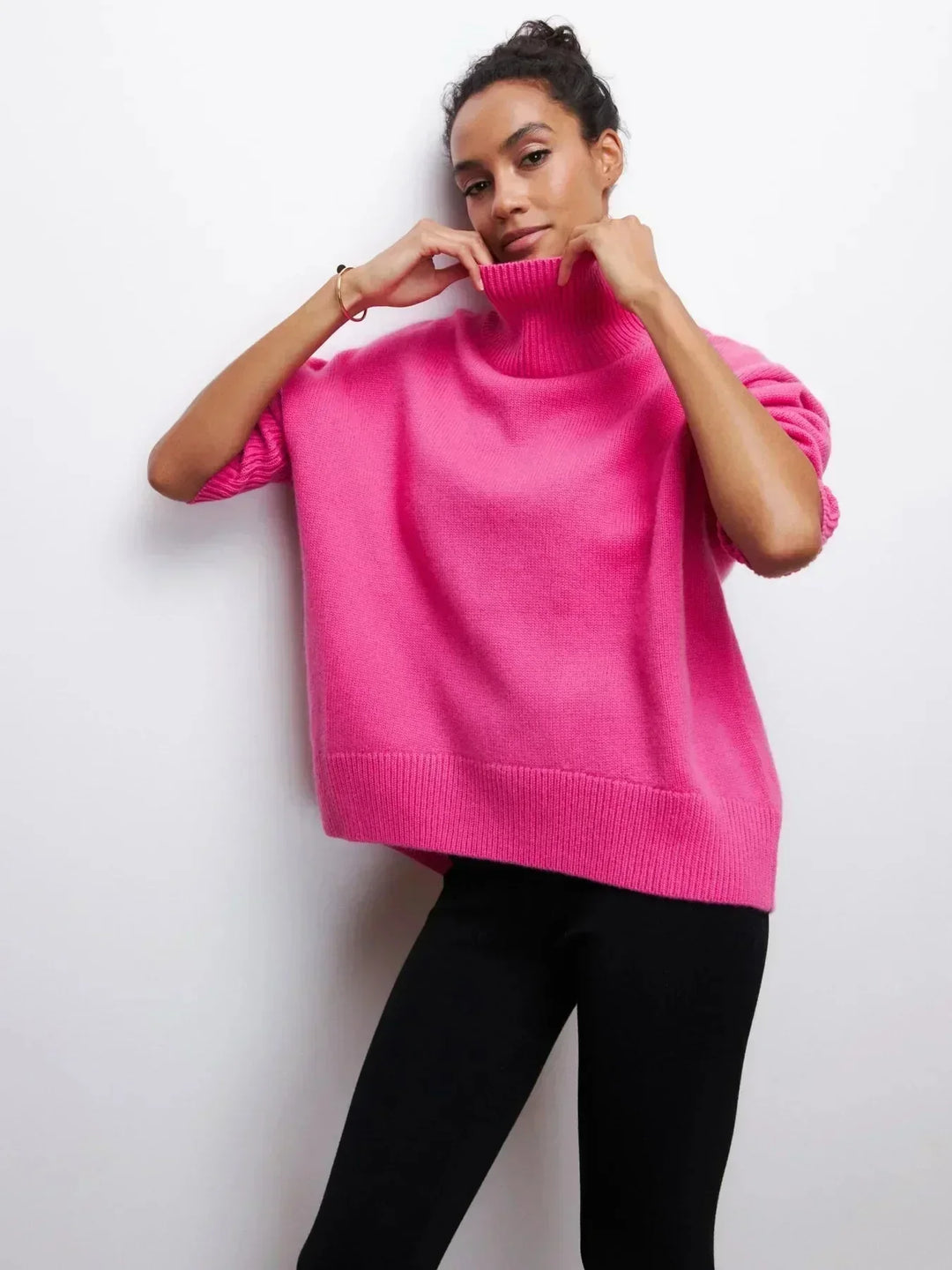 Cittra | Oversize a Coste Turtleneck Maglione