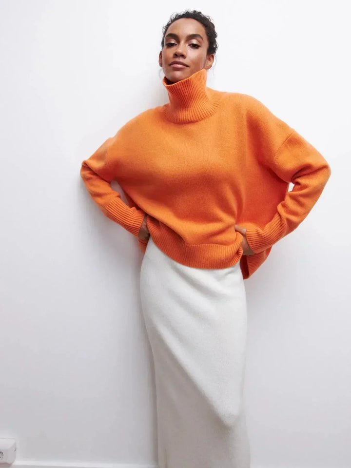 Cittra | Oversize a Coste Turtleneck Maglione
