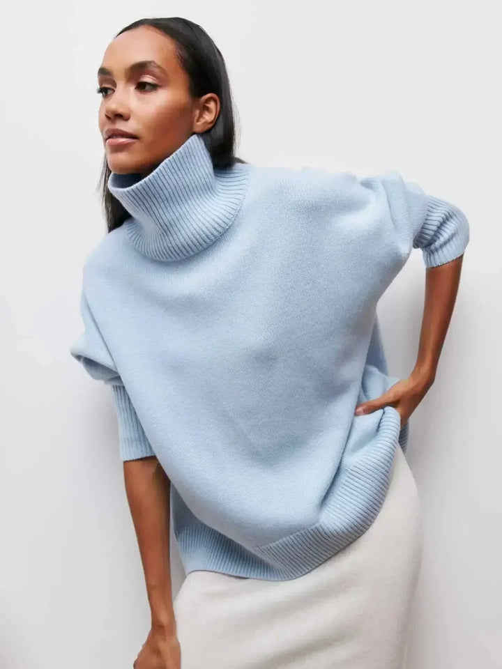 Cittra | Oversize a Coste Turtleneck Maglione