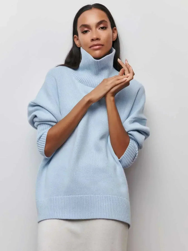 Cittra | Oversize a Coste Turtleneck Maglione