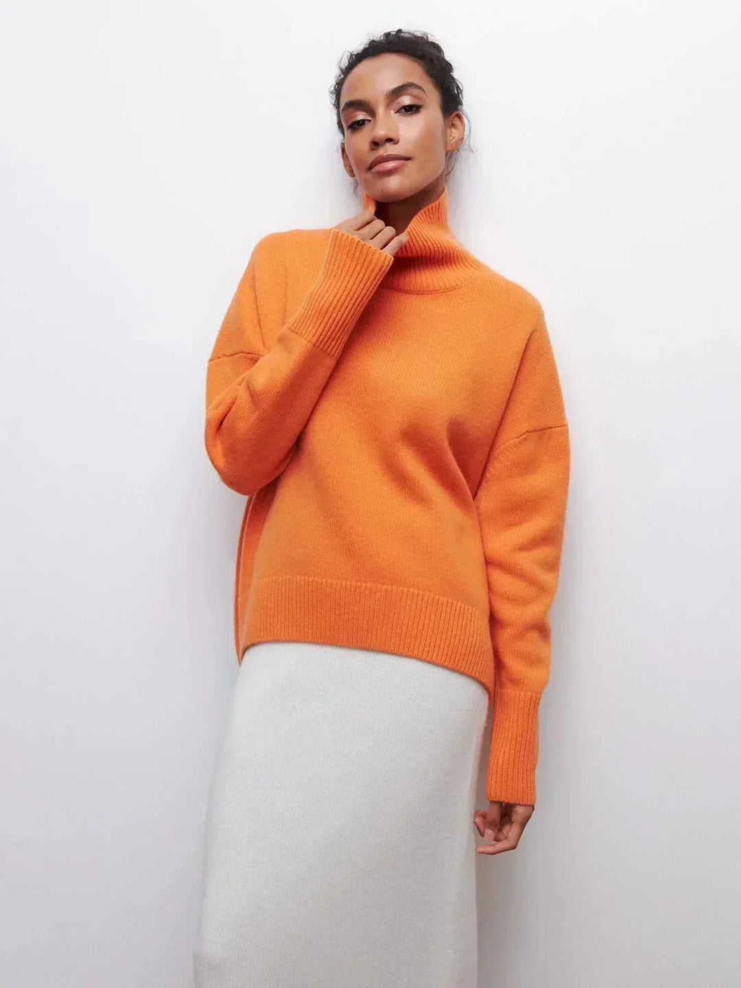 Cittra | Oversize a Coste Turtleneck Maglione