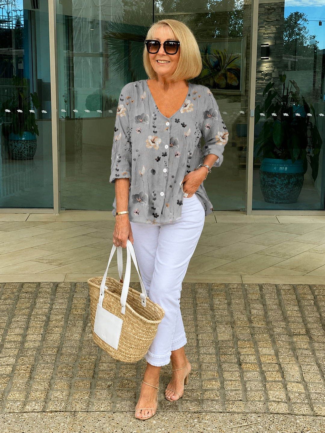 Arna | Floreale Tunic Camicetta