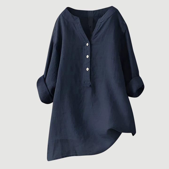 Jonquil | Rilassato Lino Henley Camicetta