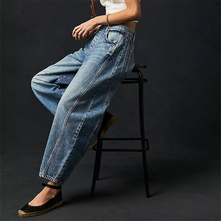 Bronwen | Moderno High Waist Barrel Leg Jeans
