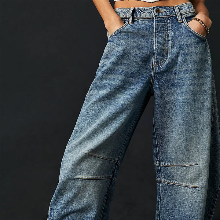 Bronwen | Moderno High Waist Barrel Leg Jeans