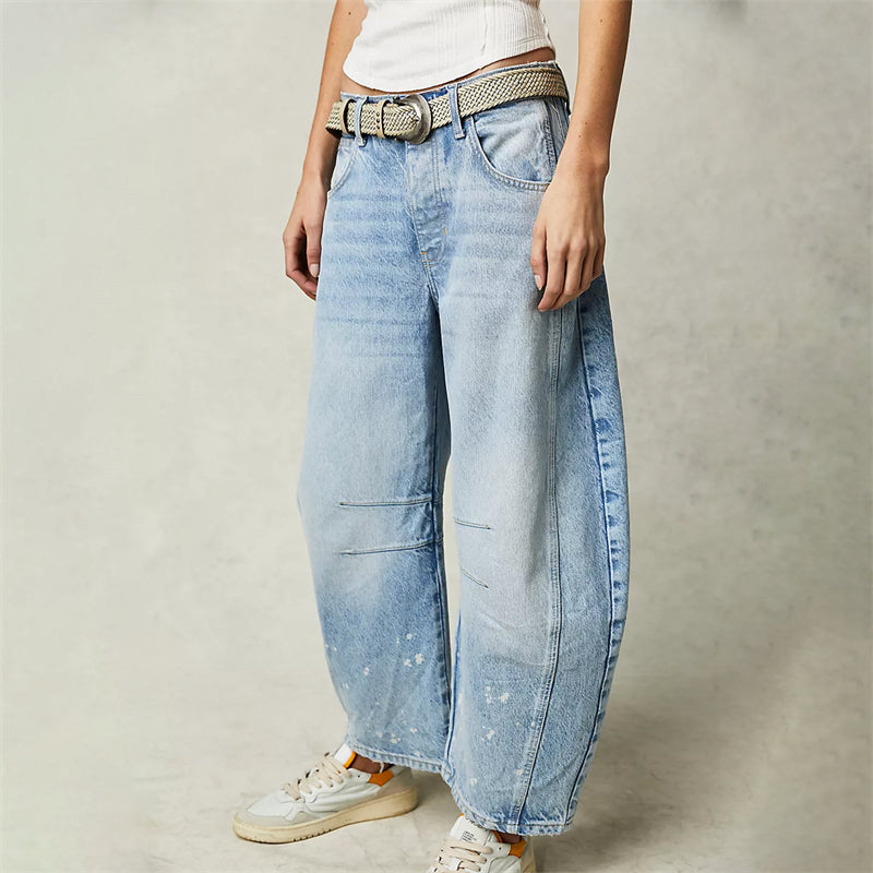 Bronwen | Moderno High Waist Barrel Leg Jeans