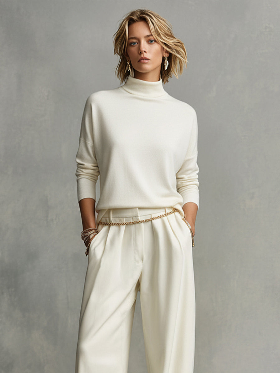 Rose | Completo in Maglia Panna