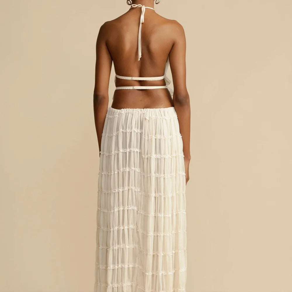 Isla | Completo Due Pezzi con Collo Halter e Lacci