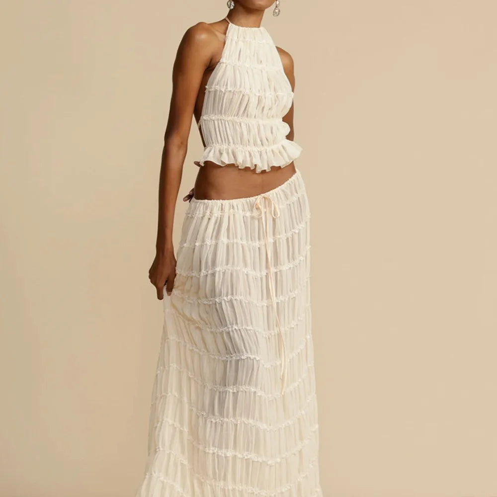 Isla | Completo Due Pezzi con Collo Halter e Lacci
