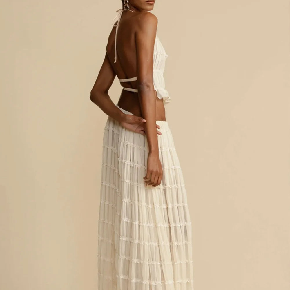 Isla | Completo Due Pezzi con Collo Halter e Lacci