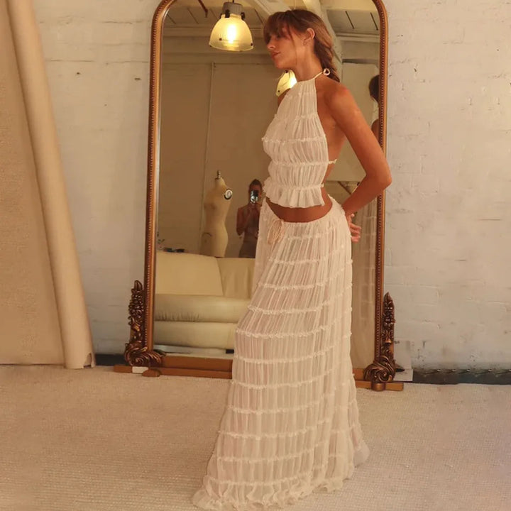 Isla | Completo Due Pezzi con Collo Halter e Lacci