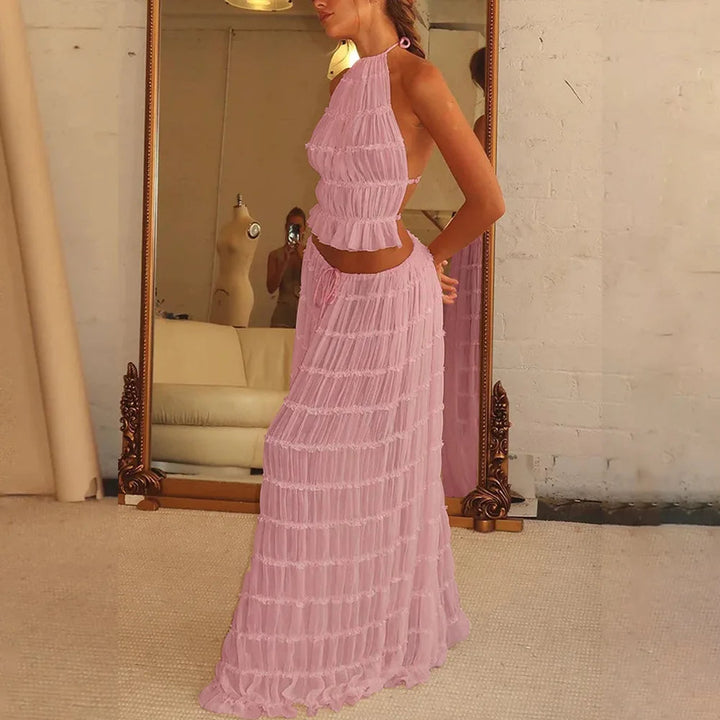 Isla | Completo Due Pezzi con Collo Halter e Lacci