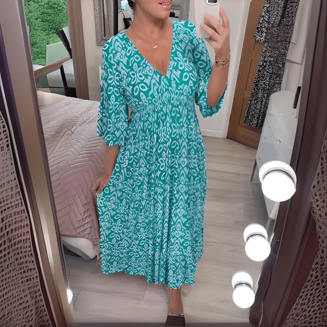 Amara | Abito Boho Chic Stampato