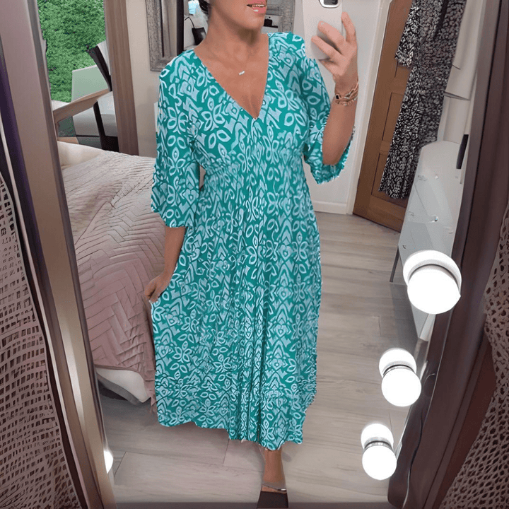 Amara | Abito Boho Chic Stampato