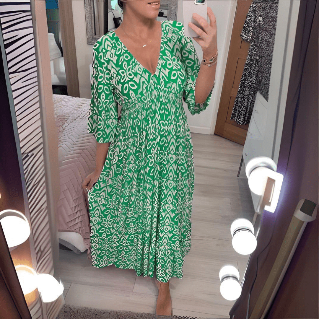 Amara | Abito Boho Chic Stampato