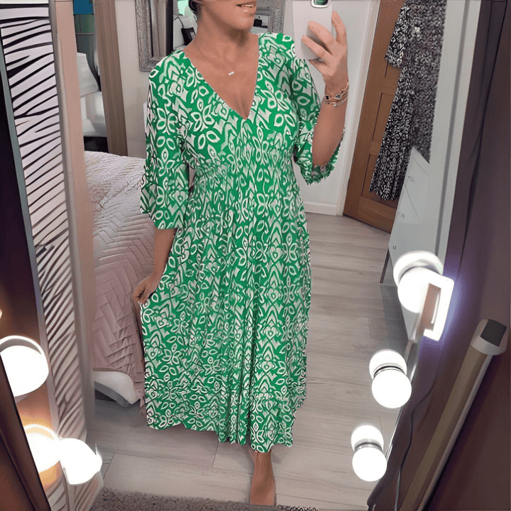 Amara | Abito Boho Chic Stampato