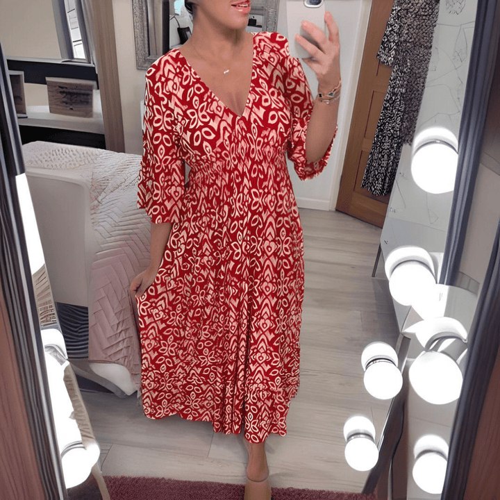 Amara | Abito Boho Chic Stampato