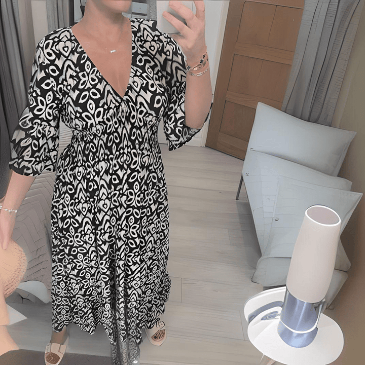 Amara | Abito Boho Chic Stampato