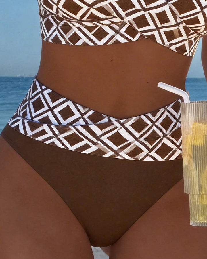 Naia | Diamond-Pattern Due Pezzi Bikini