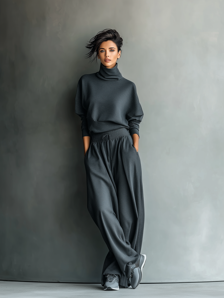 Tara | Completo in Maglia Antracite