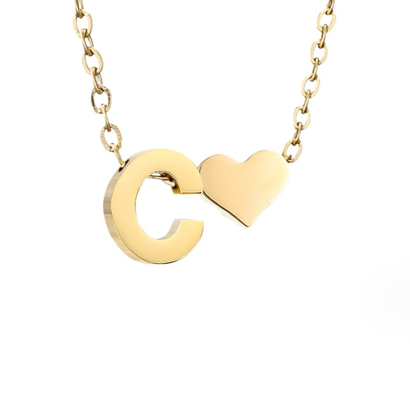 Collana Iniziale Intemporel con Ciondolo in Cuore