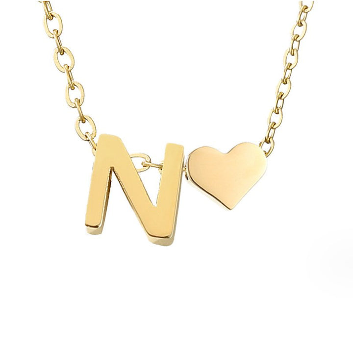 Collana Iniziale Intemporel con Ciondolo in Cuore