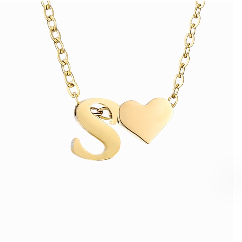 Collana Iniziale Intemporel con Ciondolo in Cuore