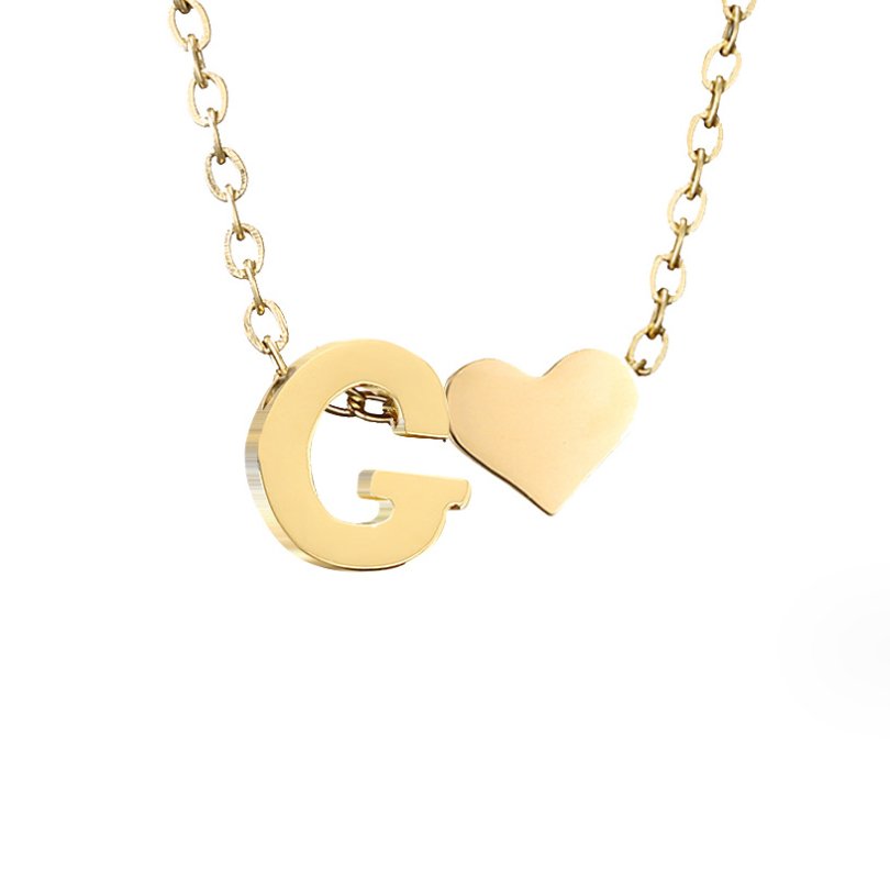 Collana Iniziale Intemporel con Ciondolo in Cuore