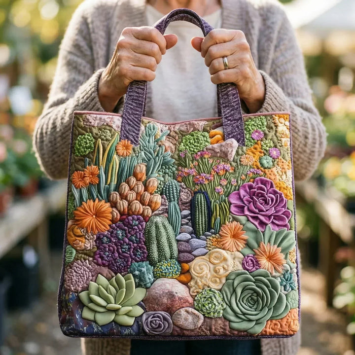 Artisanal Borsa - Succulent Garden