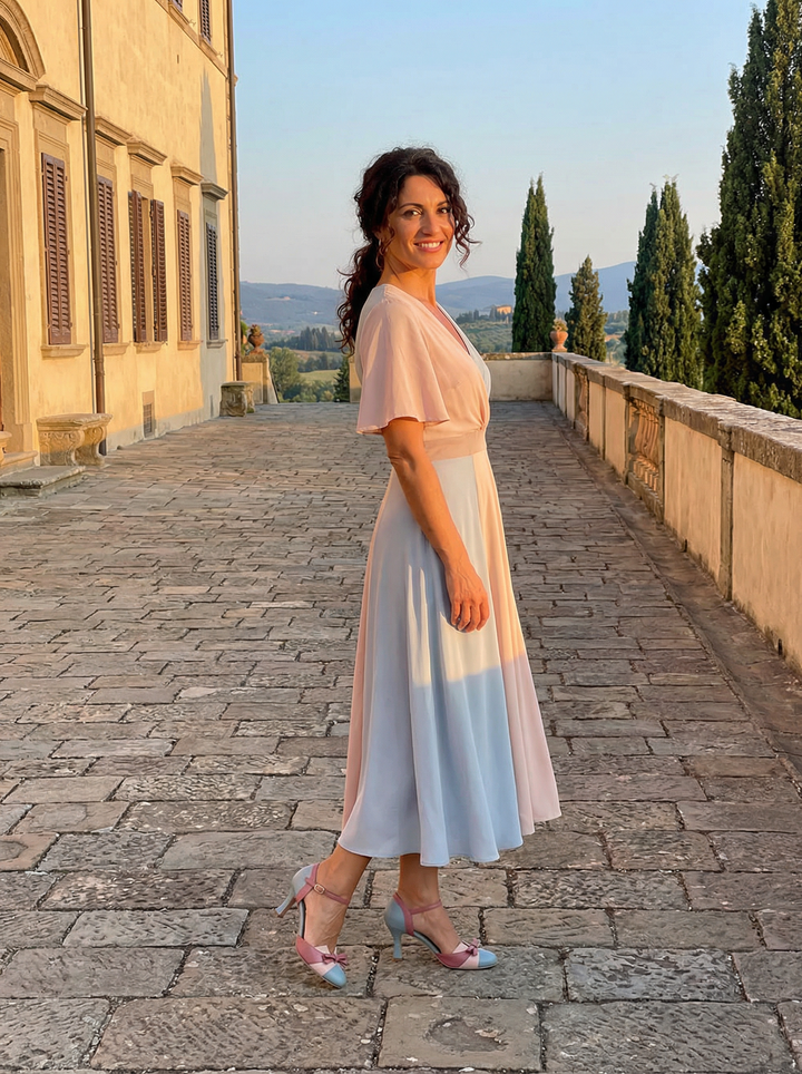 Nancy | Elegante Bow Heeled Sandali