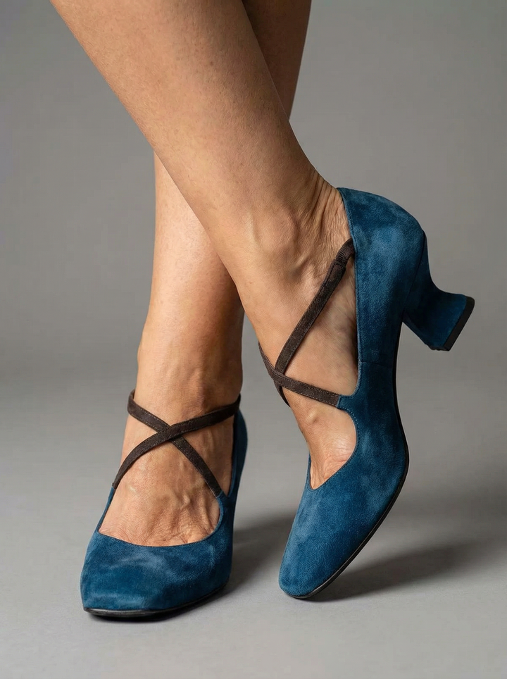 Kerrie | Elegante Cross Strap Heeled Sandali