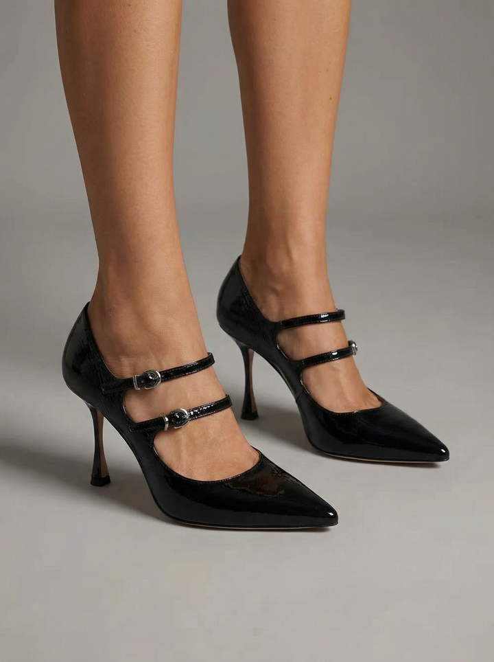 Olwyn | Classico Nero Court Scarpe