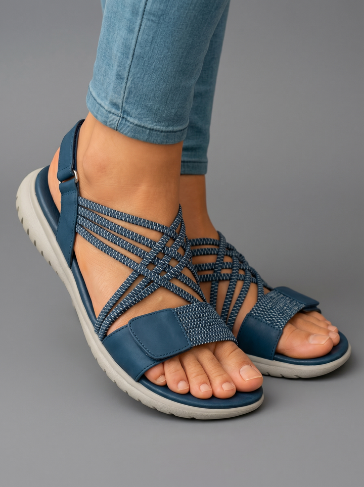 Tarni | Supportive Blu Orthopedic Comfort Sandali
