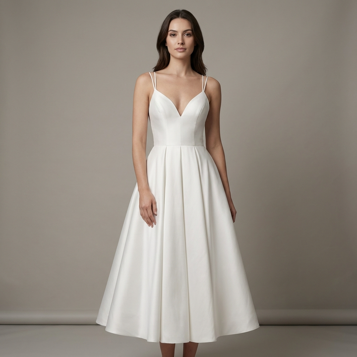 Alazne | Elegante Refined Midi Abito