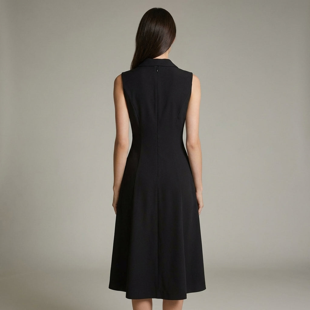 Nora | Elegante Scollo a V Tunic Midi Abito