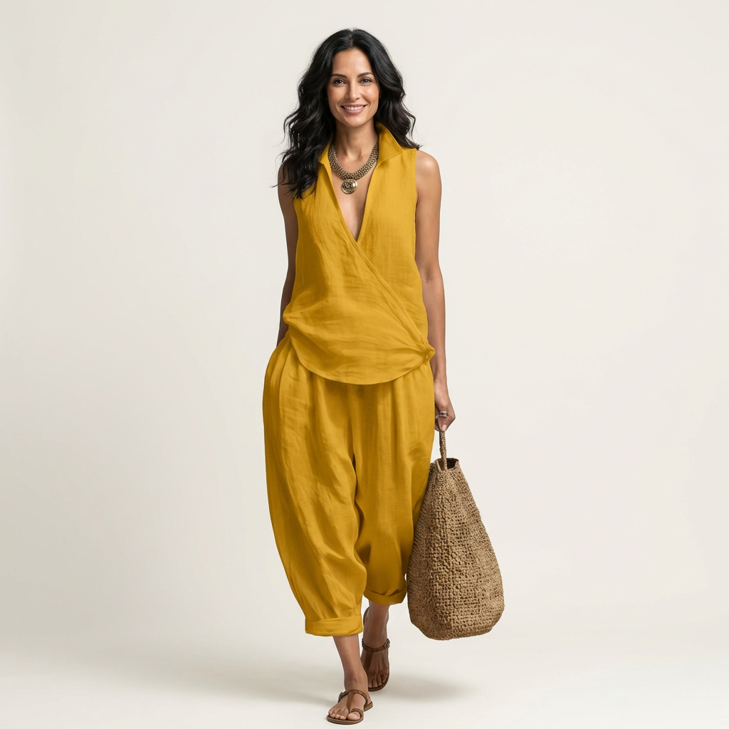 Twiila | Wrap-Top & Gamba Larga Completo