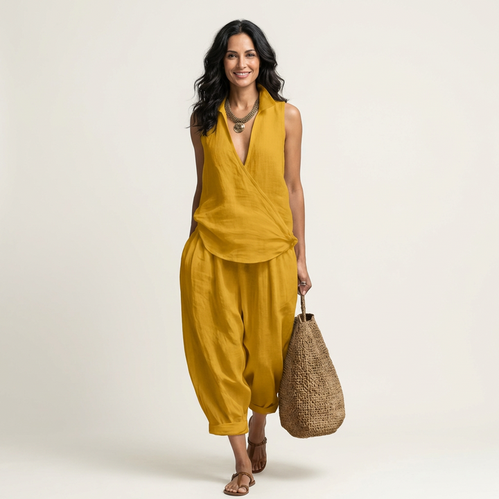 Twiila | Wrap-Top & Gamba Larga Completo