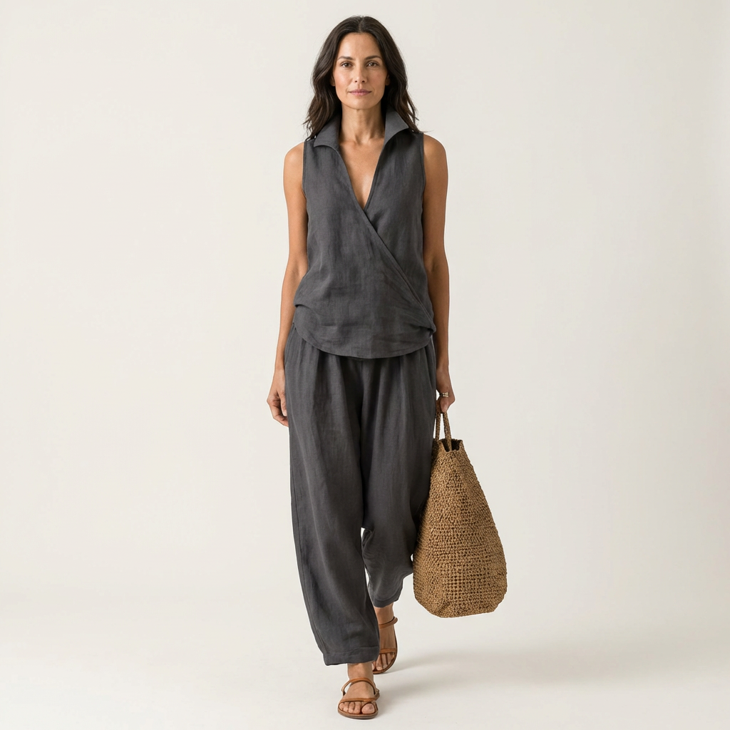 Twiila | Wrap-Top & Gamba Larga Completo