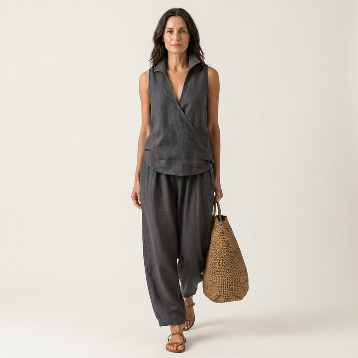 Twiila | Wrap-Top & Gamba Larga Completo