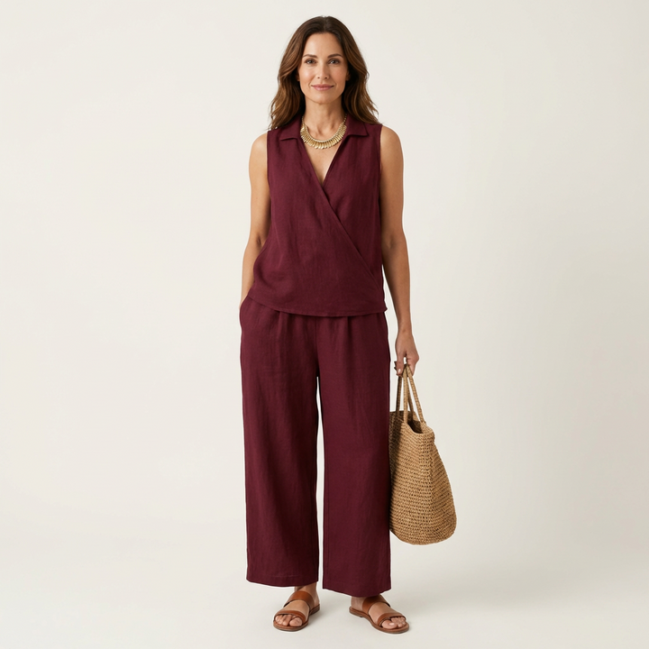 Twiila | Wrap-Top & Gamba Larga Completo