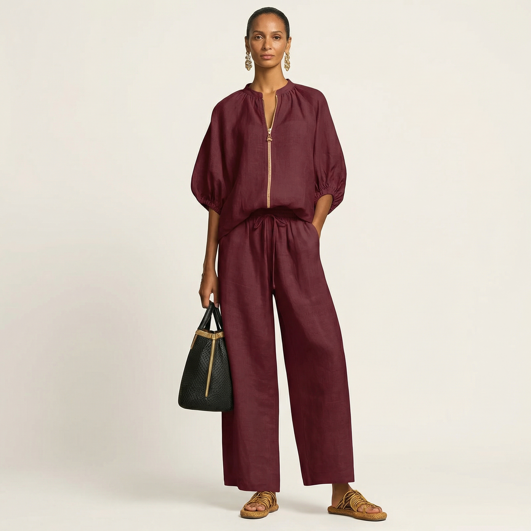 Marlowe | Zipper-Front Manica a Palloncino Completo