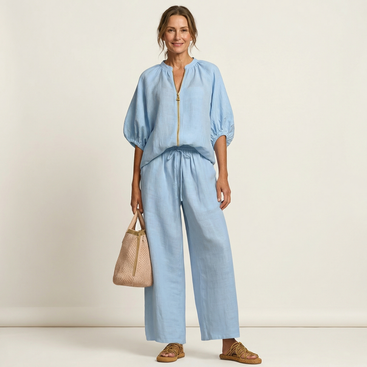 Marlowe | Zipper-Front Manica a Palloncino Completo
